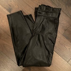 HIGH WAISTED LEATHER PANTS